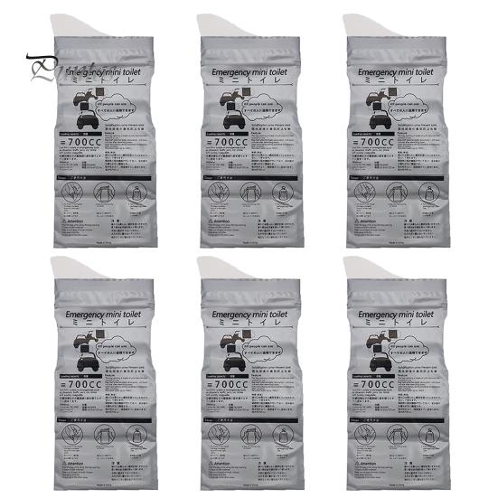 

1/6/12/20 шт. 700 мл одноразовые мешки для мочи герметичные дорожные мешки для мочи унисекс пробки аварийные писсуары 6pcs