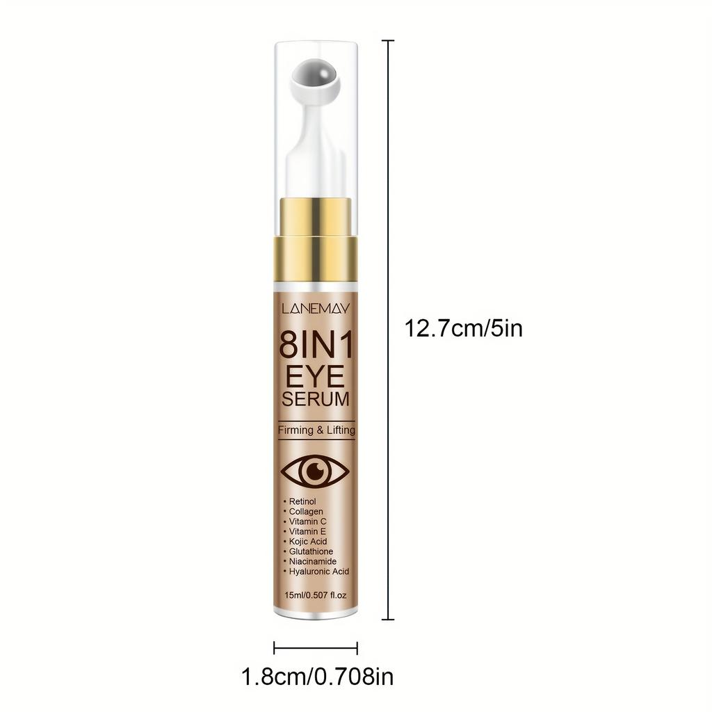 8-in-1 Eye Serum-Improves Dark Circles, Edema and Eye Fine Lines, Contains Hyaluronic Acid and Collagen,Moisturizing and Non-stick, Skin Care Products