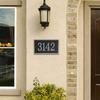 Handcrafted Address Plaque - House Sign Number Wall Plaque (11" X 6.3") Personalized House Sign for House, Apartment, Office, 911 Visibility Signage,