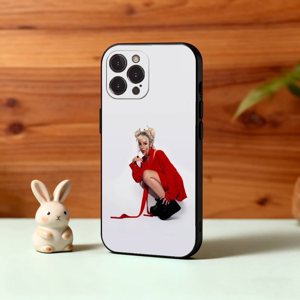 Cute D-Doja C-Cat Singer Phone Case For iPhone17,16,15,14,13,12,Plus,Pro Max, 5G Others Soft Black Cover iPhone17promax