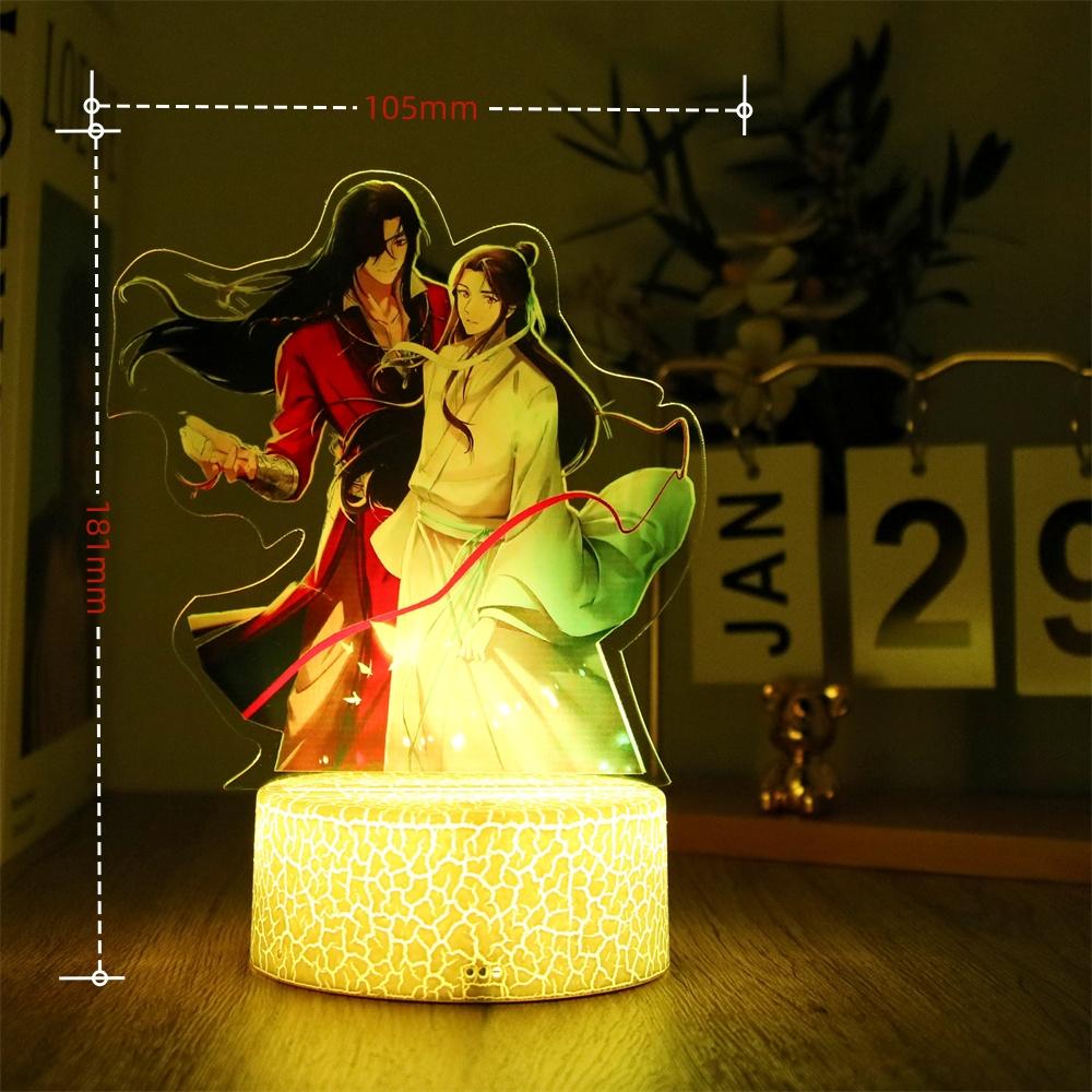 Anime Figures 3D Lamp Tian Guan Ci Fu LED Night Light Remote Control Smart Touch RGB Lamps Home Bedroom Lamps Decor Friend Gifts