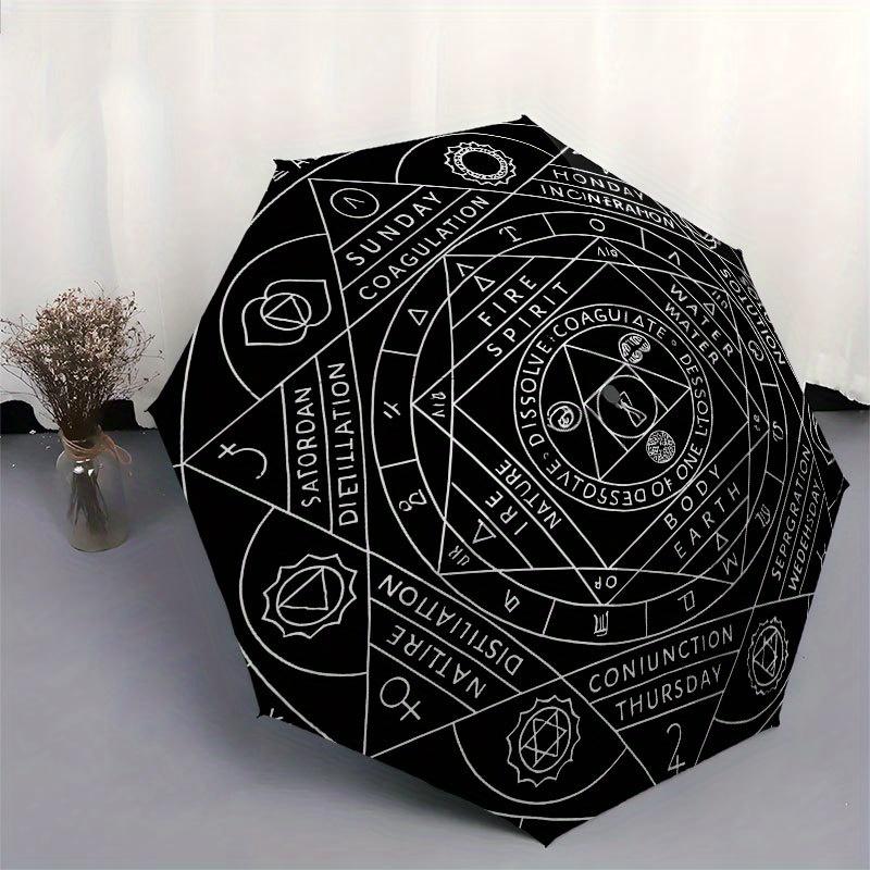 Play Alchemist: The Ultimate Guide to Successful AlchemyUmbrella with Cute Design, Portable 3-Fold Compact Umbrella for Men & Women, Valentine's Day M