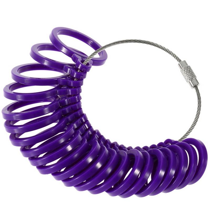 Kunststoff US Finger Messring 3-13 Set Schmuckwerkzeuge