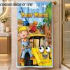 Beach TowelBob the Builder Custom Name Text Personalized Soft Towel for Beach Pool Indoor Home Decor Gift