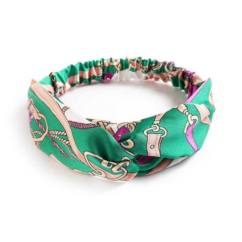 Fashion Women Girls Summer Bohemian Hair Bands Print Headbands Vintage Cross Turban Bandage Bandanas HairBands Hair Accessories