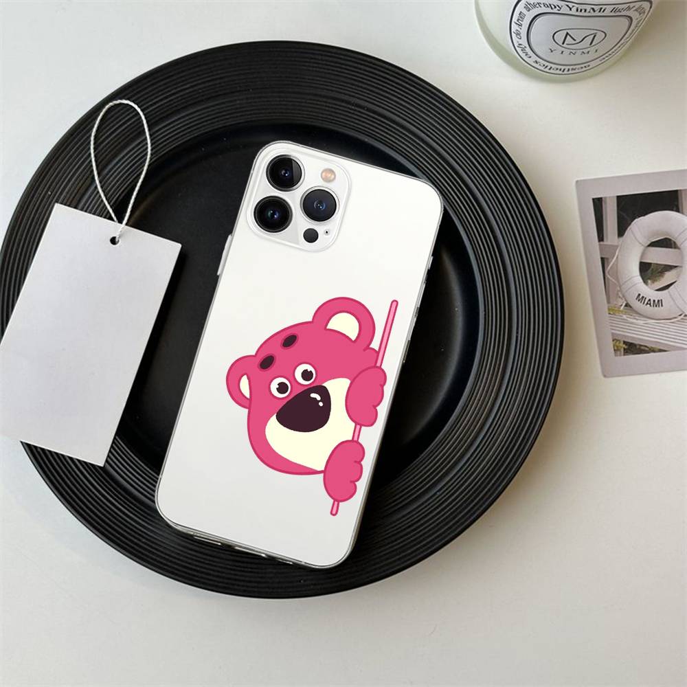 Cute L-Lotso Phone Case For IPhone 17/16/15/11/13/14 Pro Max Plus/X/Xr/Xs Max/12mini Air Transparent Clear