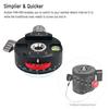 PAN-60H Panoramic Ball Head Tripod Head with Indexing Rotator, AS Type Clamp