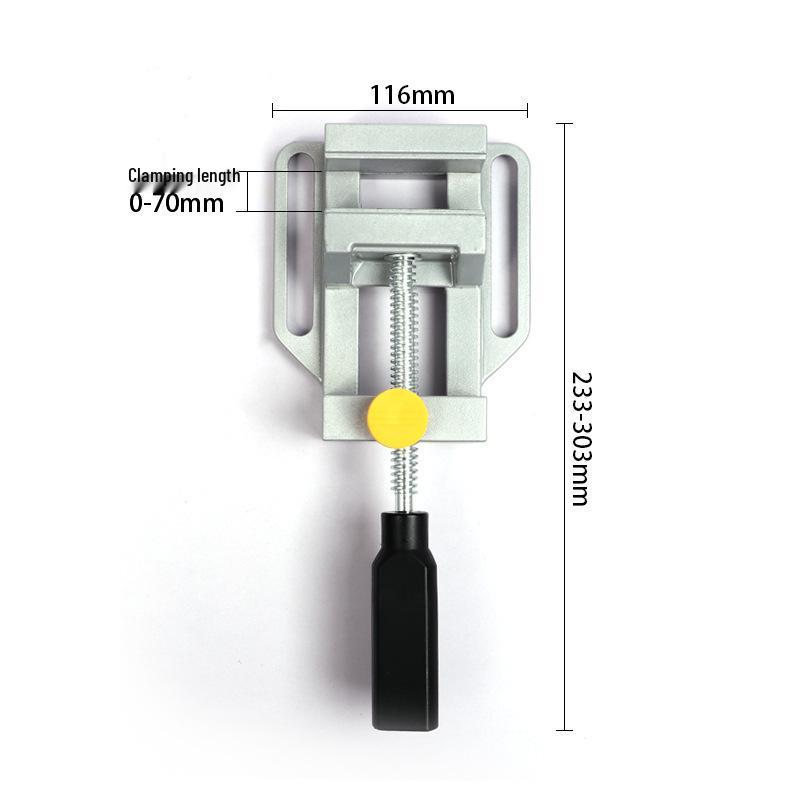 Mini Hand Drill Stand & Multifunction Bench Press with Flat-Nose Pliers and Table Vise