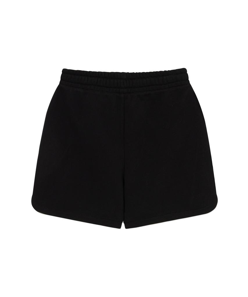 COVERNAT WOMAN Cloverheart Sweat Shorts Black