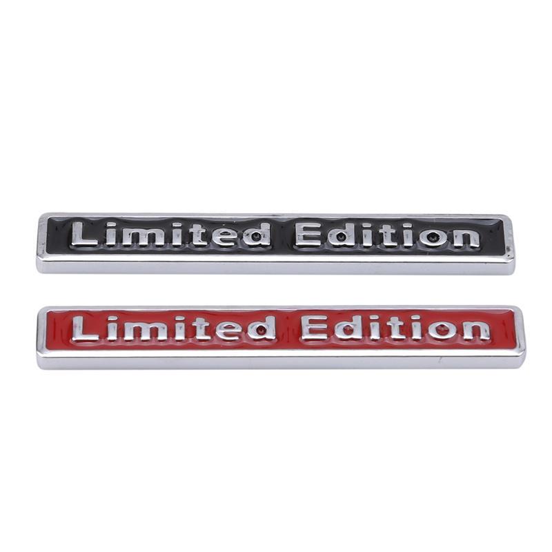 Limited Edition Metal Car Emblem Badge, 3D Chrome 4WD AWD Sticker, Auto Tailgate Fender Decal, Waterproof Exterior Decoration