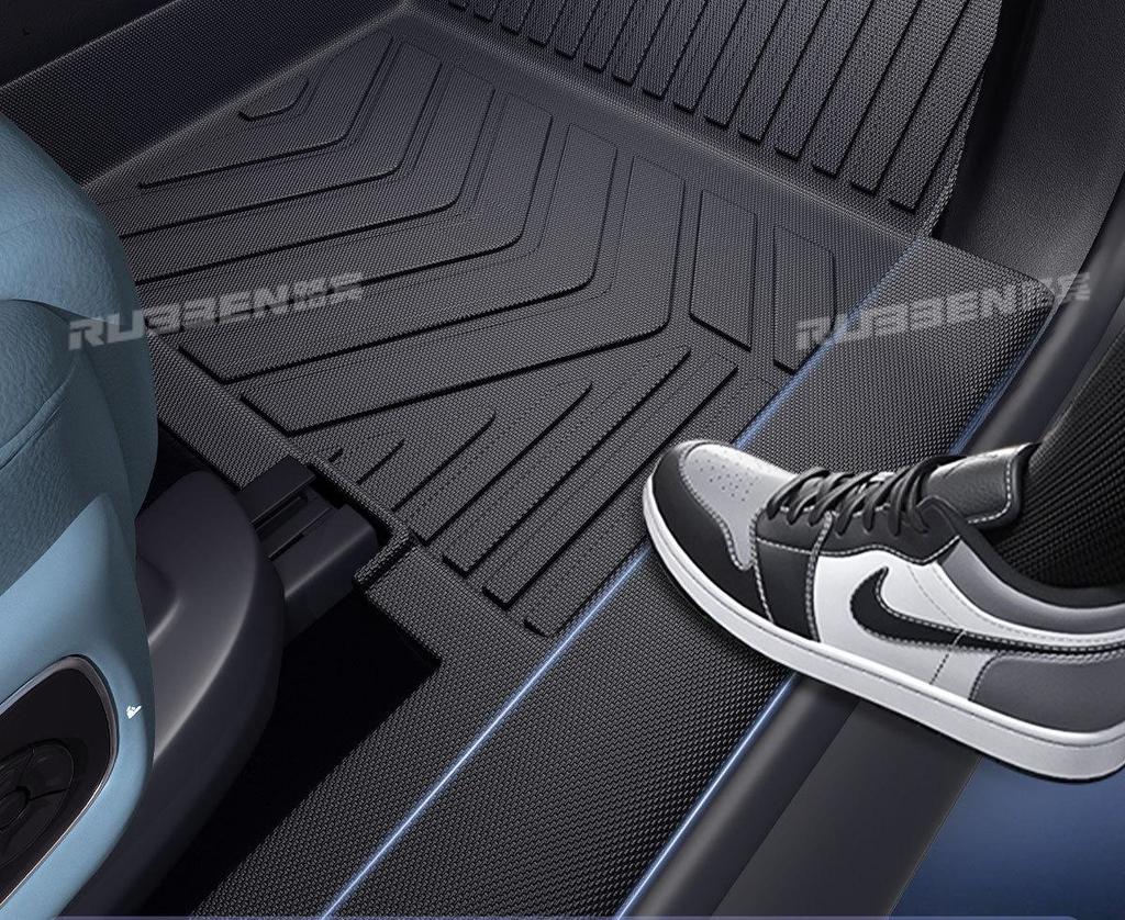 Lubbin Full Coverage TPE Floor Mats for XPeng M03 - Complete Set of Customized Protective Door Sill Accessories