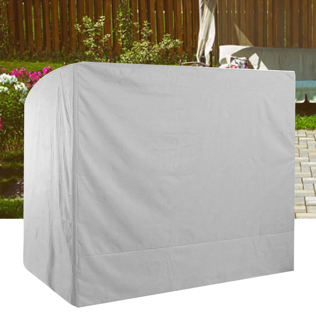 Gartenschaukel Sitzbezug Wasserdicht Outdoor Hof Hängematte Staubschutz Baldachin Grau