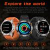 New Outdoor Military Smart Watch Men 1.53" AMOLED Screen IP68 Waterproof Compass Bluetooth Call Sports Bracelet