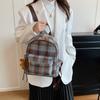 Schoolbag1011 New Fashion Versatile Plaid Women's Backpack Cute Small School Bag Korean Version Multifunctional Mini Small Backpack