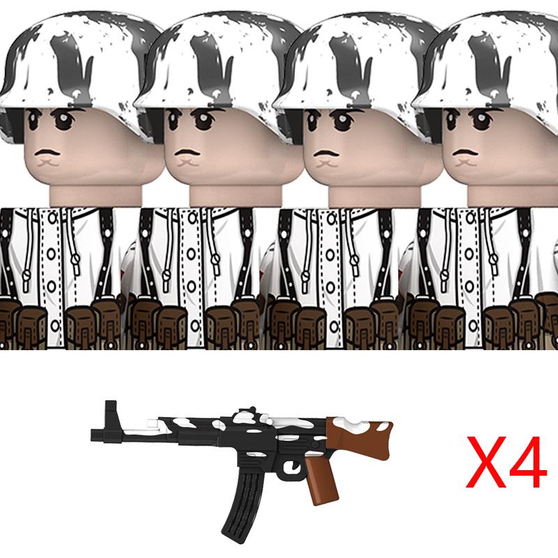 High-Quality Ww2 High-Quality Germany High-Quality Winter Military figure Army style High-Quality Army High-Quality Building High-Quality Blocks