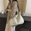Cloth Bag, Large Capacity Bag, Women's Autumn and Winter New Versatile Canvas Bag, Crossbody Bag, Lazy Style Commuting Tote Bag