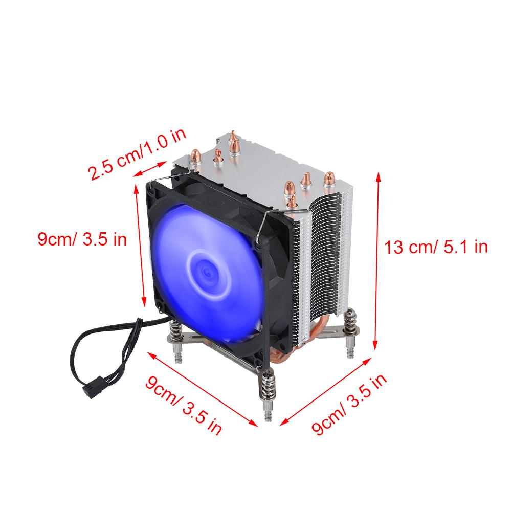 4 Heat Pipe CPU Fan Cooler Heat Sink With Screw (Red Light Small Screw+Backboard)