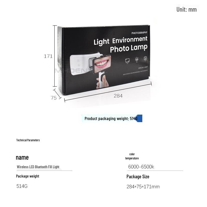 Portable LED Intraoral Photography Fill Light for Dental Use