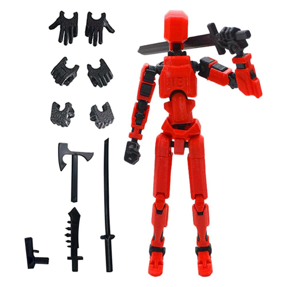 Dummy 13 Actionfigur 3D-gedruckt Mehrfach gelenkig Bewegliche Figur Eltern-Kind-Spiel 3D-gedruckte Schaufensterpuppe Desktop-Dekorationen