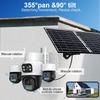 20MP 4G Ultra-Clear Solar Wireless Camera with Four Lenses for Home & Outdoor Use