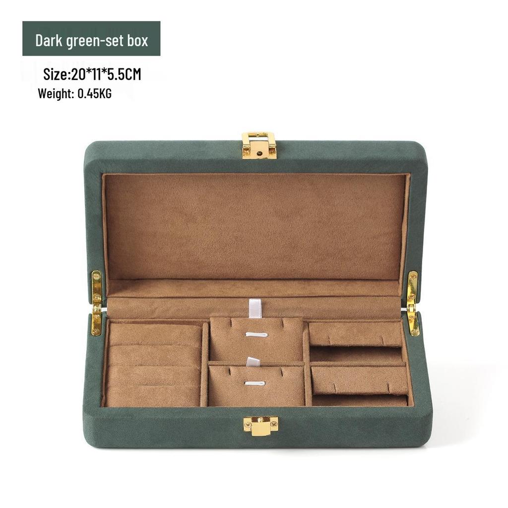 Elegant Jewelry Storage Box with Microfiber Lining for Rings, Bracelets, and Necklaces