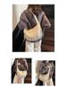 Women's Sporty Oxford Canvas Crossbody Bag - Large Capacity, Solid Color, Fashionable Dumpling Style