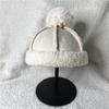 Lamb wool warm hairball melon hat winter suede couple plush hat women