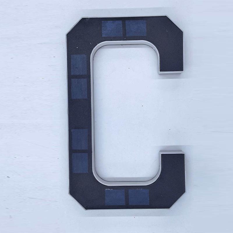 Waterproof Solar House Number Light Modern LED Address Sign with Light Sensor for Outdoor Home Door Yard Wall Decoration Use Set