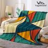 Retro Color Triangle Flannel Blanket Warm Soft Halloween Christmas Decorative Couch Warm Cozy All-Season Gift