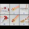 Yiqianyuan Brass Flare Tee Fitting Copper Expansion Flared Adapter Connector Flare Tee Tube Fitting Adapeter For Air Conditioner