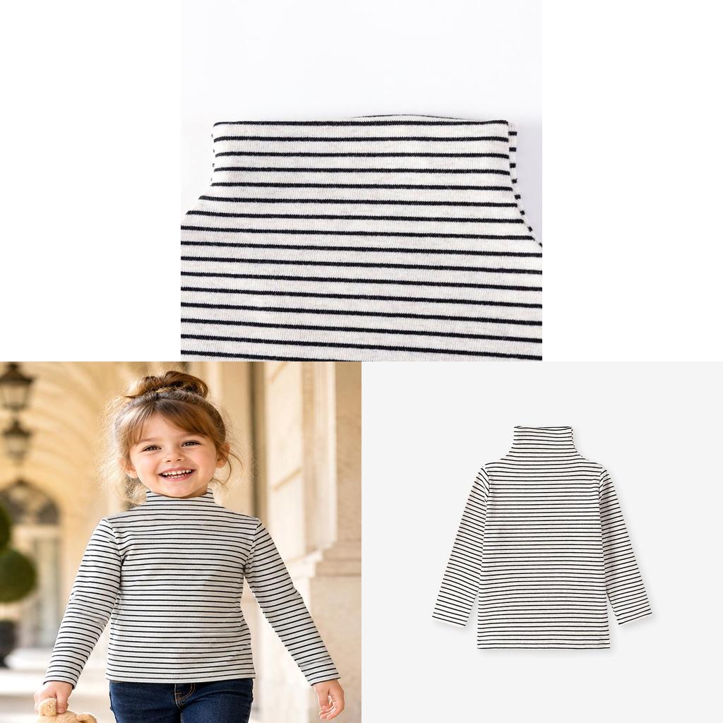 Girl T Shirt With Stripes For Autumn Kids Fashion Casual Wear
