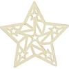 Weihnachtsanhänger - MEGACREA DIY - Origami-Stil - Naturholz - Beige - 15 x 14,2 cm