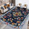 Bohemian National Style Living Room Bedroom Sofa Bedside Carpet Soft Flannel Non-Slip and Dirt Resistant Home Decor Anti-slip