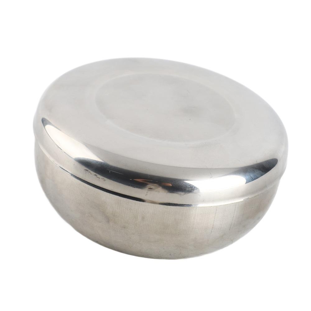 Rustless Steel Rice Bowl with Cover Soup Bowl Leakproof Sealed Cover Food Container Home