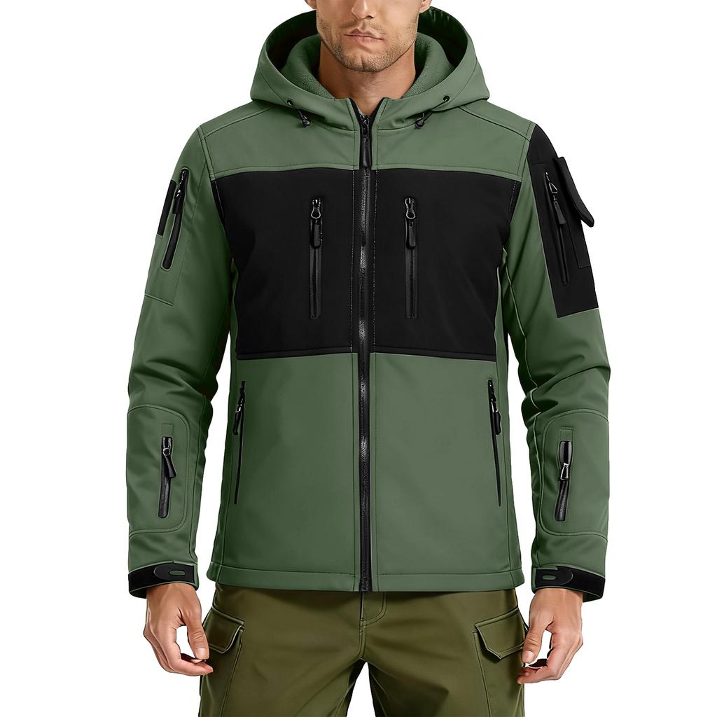 Men's Winter Colorblock Jackets Men's Fashion Trend Jackets Breathable Windproof Jackets Outdoor Sports Jackets