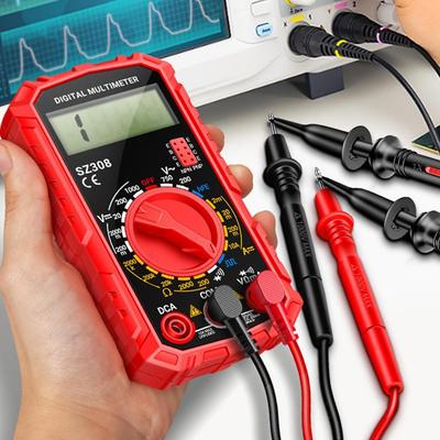 Multi-Function Digital Multimeter Voltage Resistance Meter LCD Voltage Current Detector High-Precision Tester Volt Amp Ohm Meter