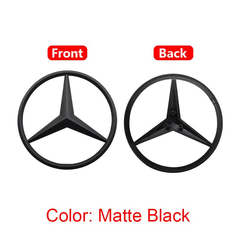 ABS Car Front Hood Emblem Bonnet Badge Rear Trunk Badge Accessory For Mercedes Benz W204 W222 W205 W177 X253 W212 W213 W176 W203 AC2