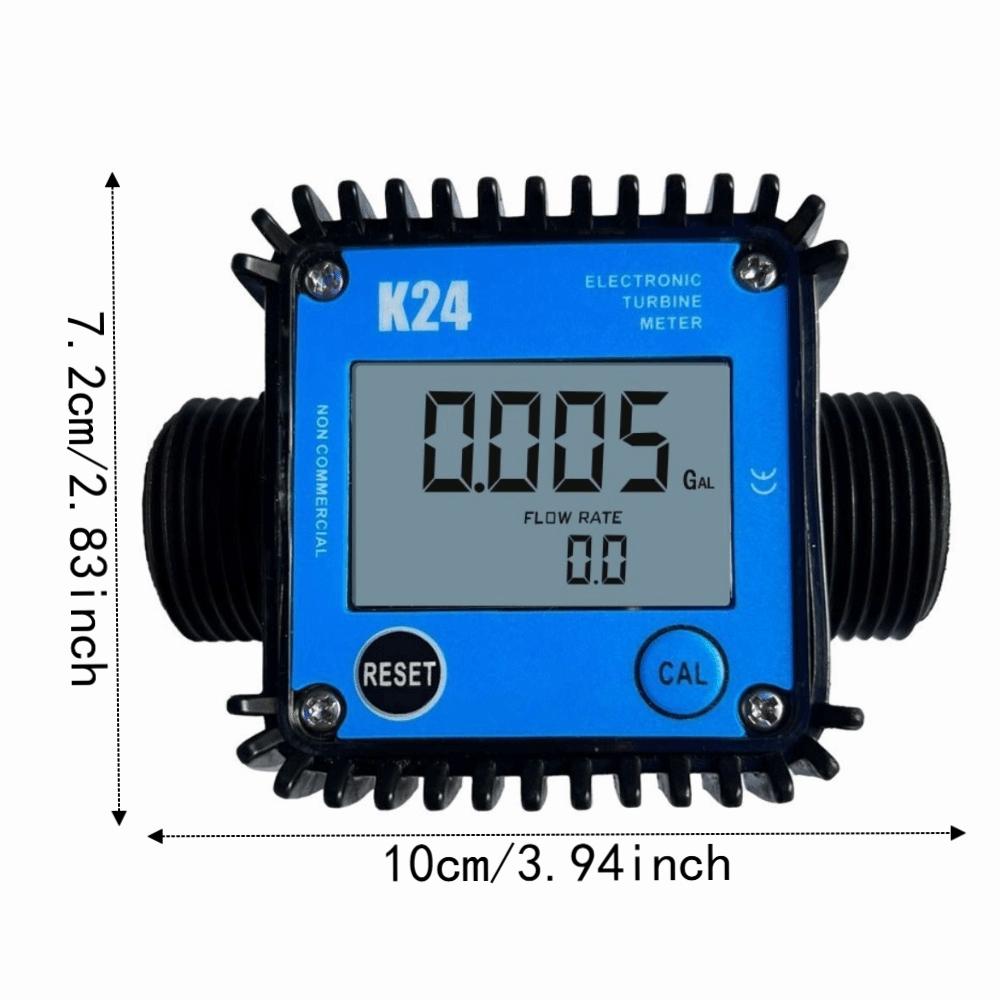 Plastic External Thread K24 Turbine Flow Meter High Precision Flowmeter Urea Measuring