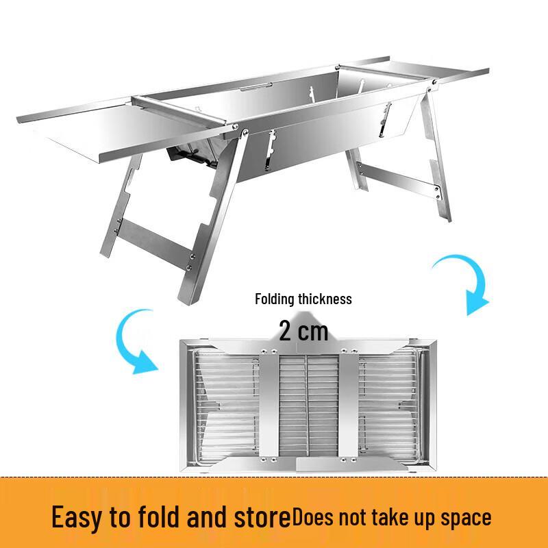 Shizhi Outdoor Foldable Stainless Steel BBQ Grill