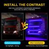 RGB LED Strip Lights for Trucks Operating on 24V an Ambient Lighting Kit for Vehicles Designed for Driving Truck Flashing Light
