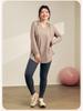 Plus Size Quick-Dry Yoga Set: Hooded Long-Sleeve Top and Pants for Chubby Sisters