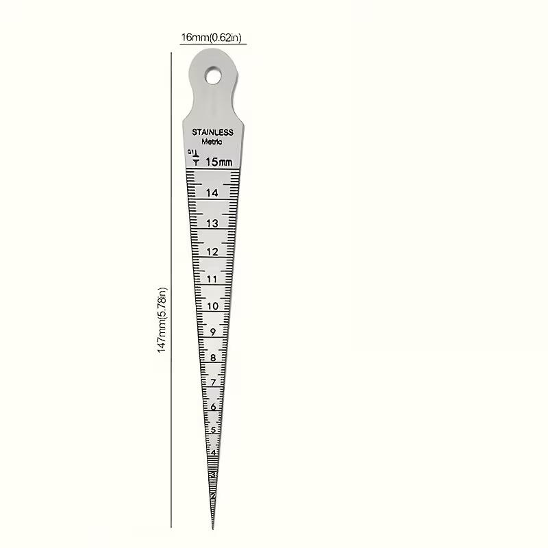 

Stainless Steel Precision Taper Gauge for Engineering Design, Welding Construction and Industrial Inspection срібний