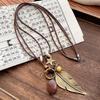 National Style Butterfly Necklace for Women, Versatile and High-end, Retro Collar Chain, Matching Sweater Accessory