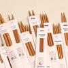 Circular & Straight Knitting Needles Set: Perfect for Yarn Balls, Scarves, Hats, Thick Needles, Carbonized Bamboo Tools