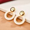 Trendy European & American High-End Niche Versatile Stud & Exaggerated Round Earrings