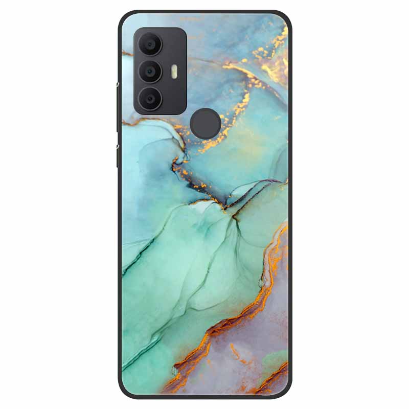 For TCL 30 SE Case Silicone Starry Space TPU Soft Back Cases For TCL 305 Cover Marble Painted for TCL 30SE TCL305 Fashion Bags