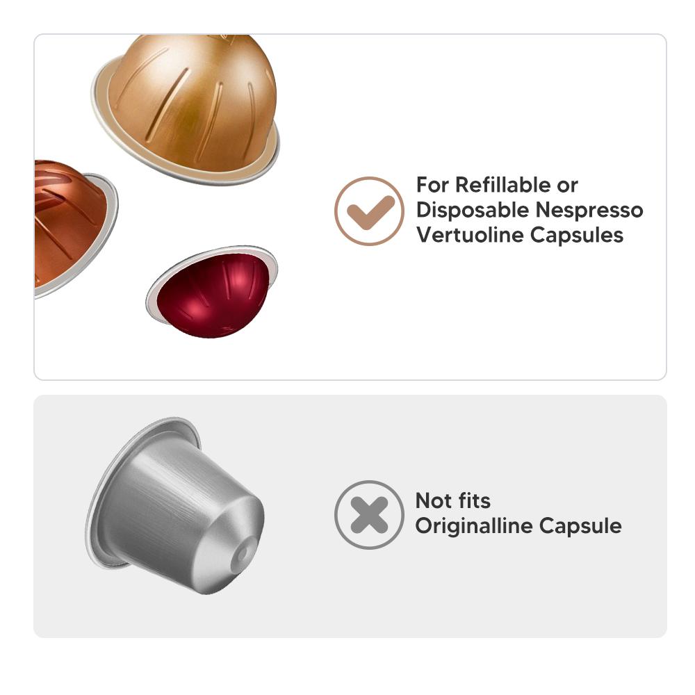 Refillable Capsules Pods Lids Aluminum Foils Stickers For Nespresso Vertuo Next Automatic Coffee Cafe Machine Maker