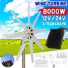 12 / 24V 8000W Wind Generator With Charge Controller Windmill Energy Turbines Wind Turbine Energy Wind Turbines Generator