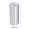 2Pcs Stainless Steel Salt Pepper Shaker Shaker Lids Dredge Shaker Seasoning Bottles  Dining Table