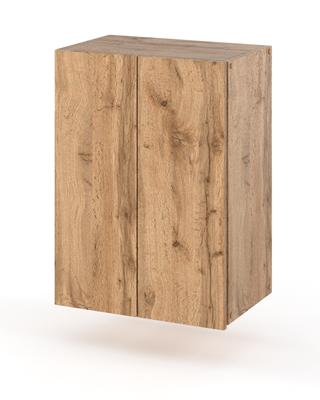 Ξύλινο Ντουλάπι Μπάνιου Wotan Oak Κρεμαστό 40 ΕΚ. Στήλη Μπάνιου